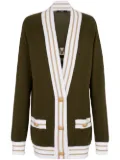 Balmain button-front knitted cardigan - Brown