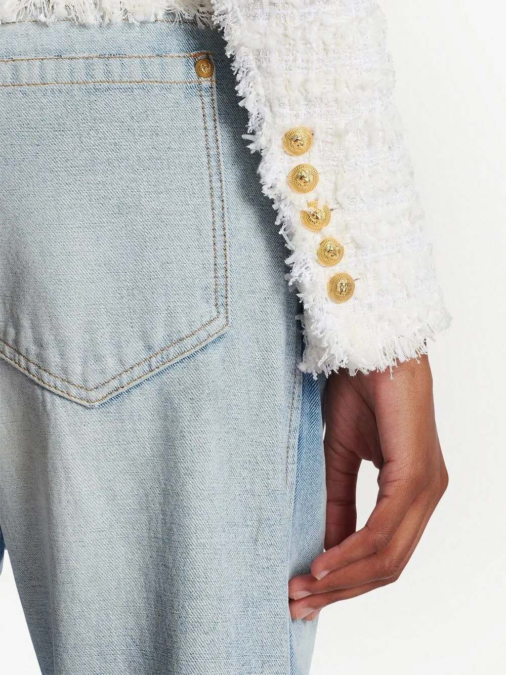 Balmain buttoned tweed jacket | Image 6