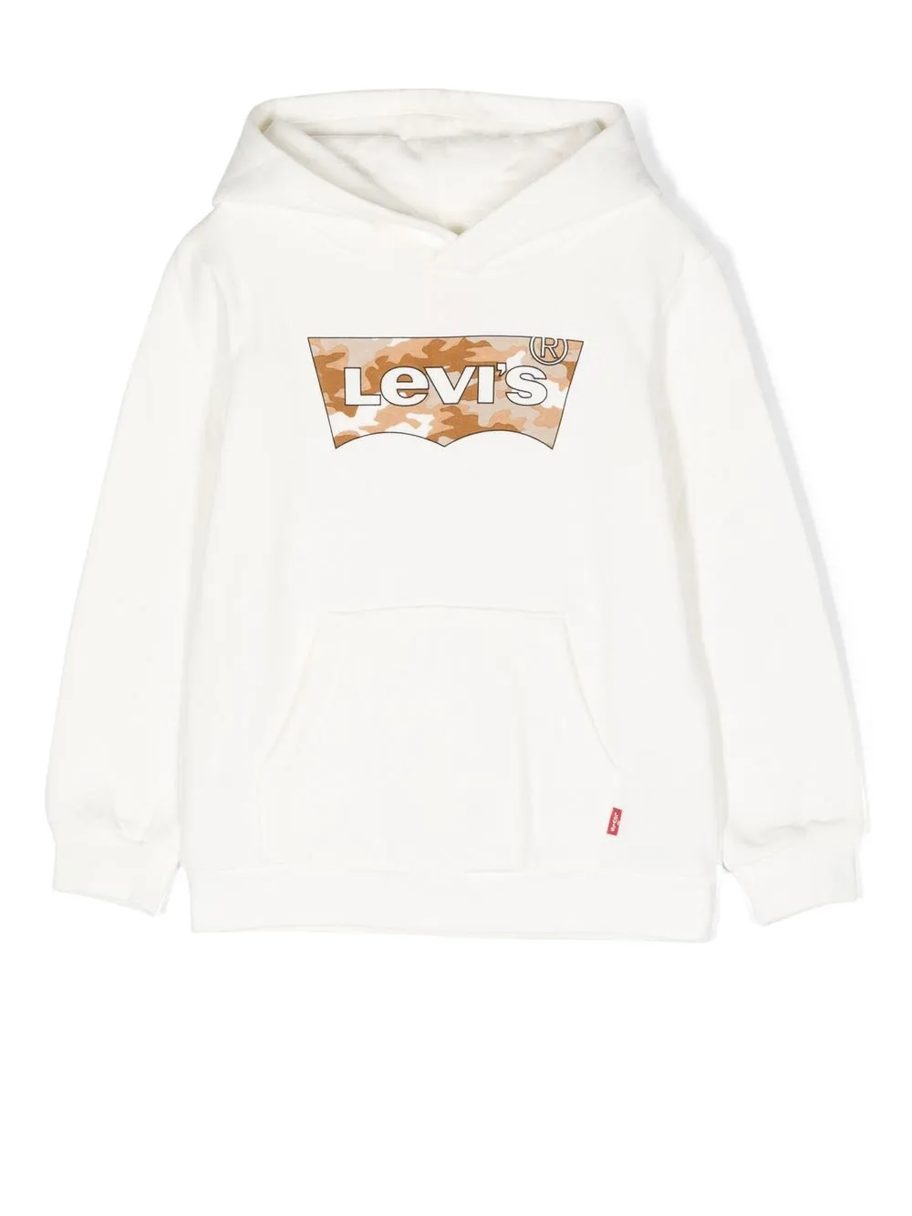 

Levi's Kids hoodie con logo estampado - Blanco