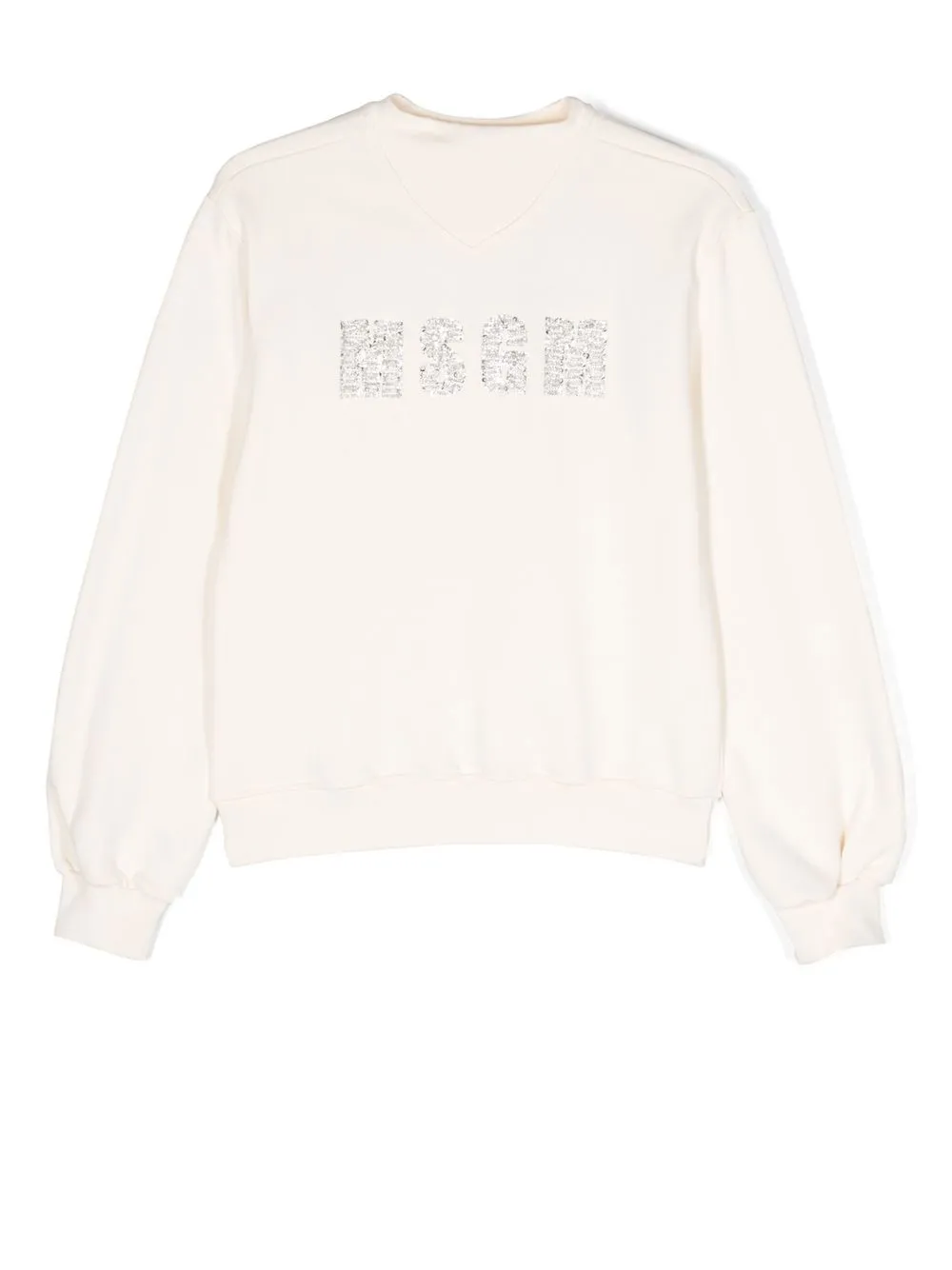 

MSGM Kids TEEN sequin-logo crew-neck sweatshirt - Neutrals