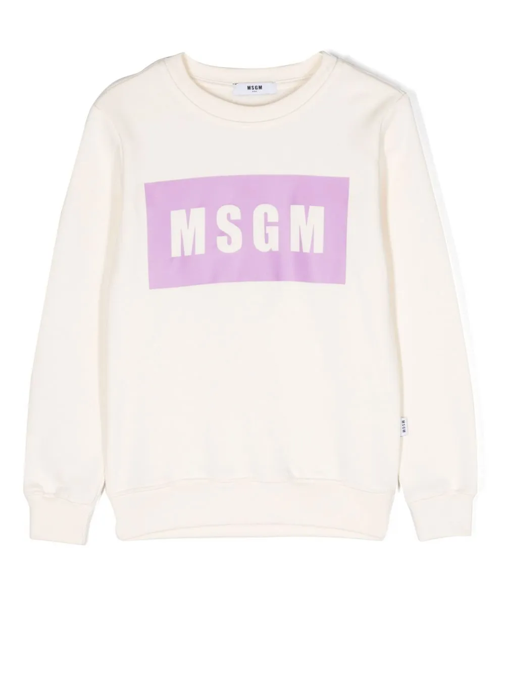 

MSGM Kids sudadera con logo estampado - Neutro