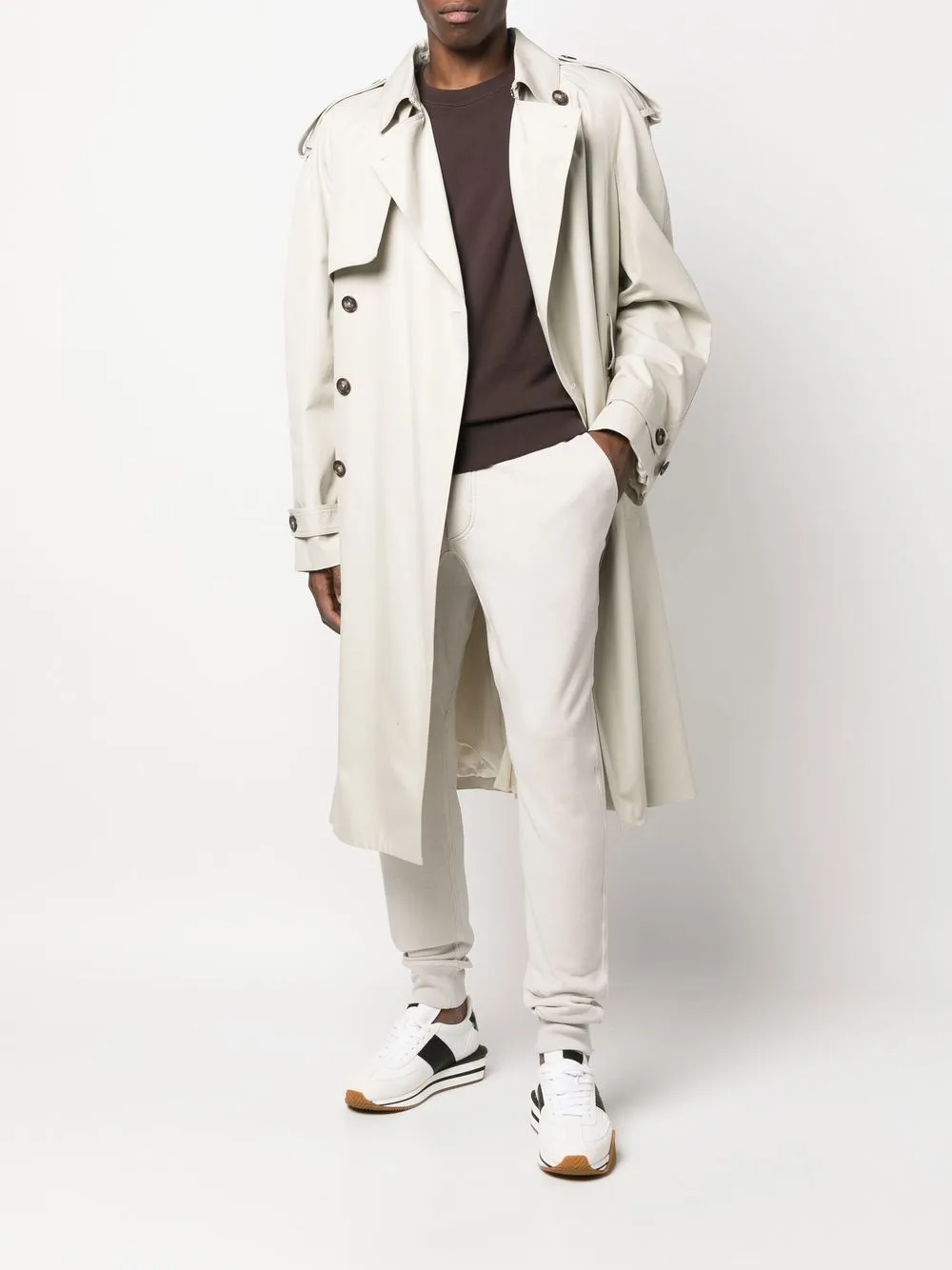 TOM FORD Trui met ronde hals - Bruin