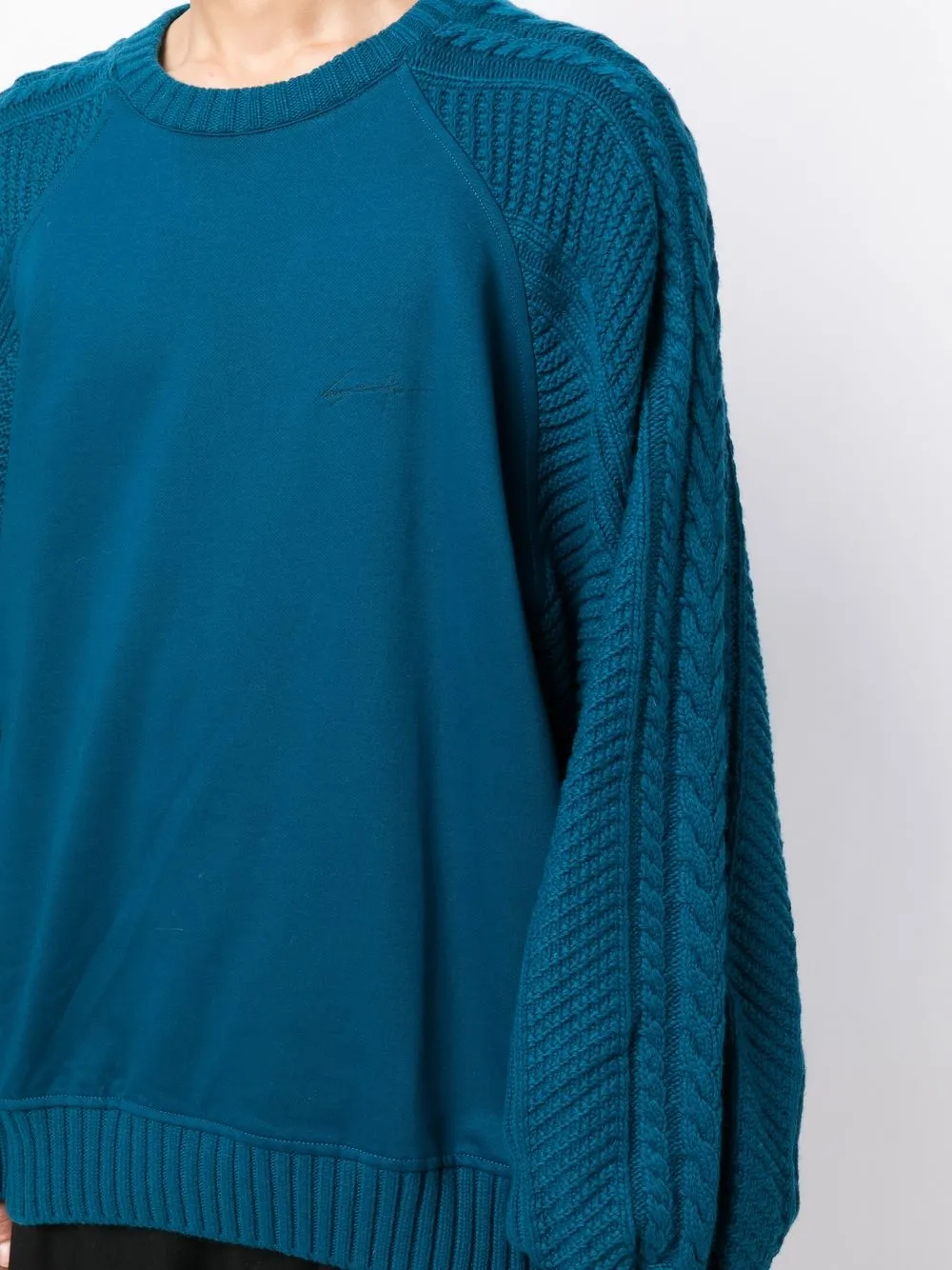 SONGZIO cableknit Sleeve Sweatshirt Farfetch