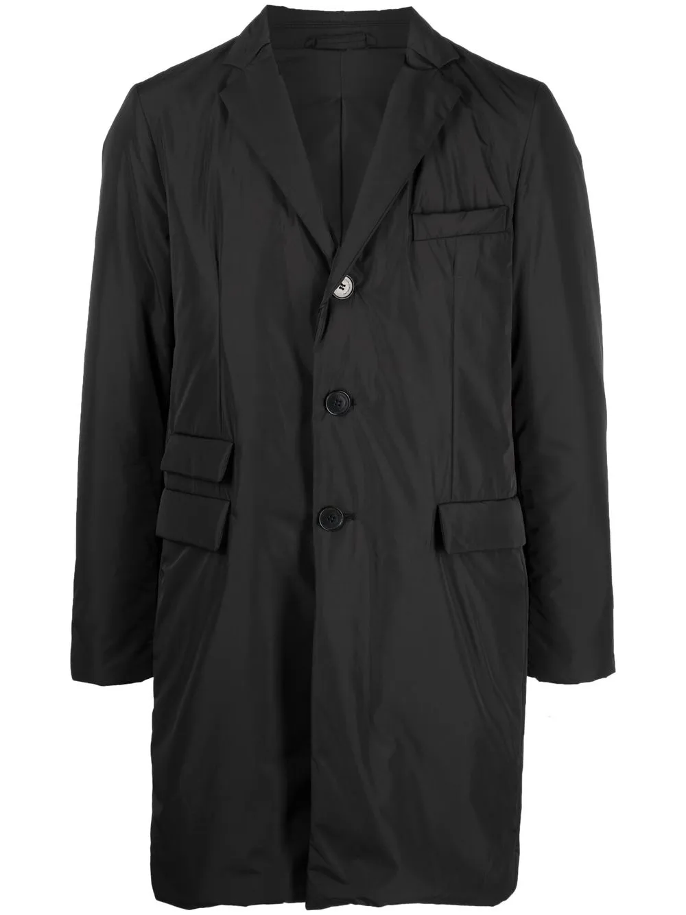 

Corneliani single-breasted fitted coat - Black