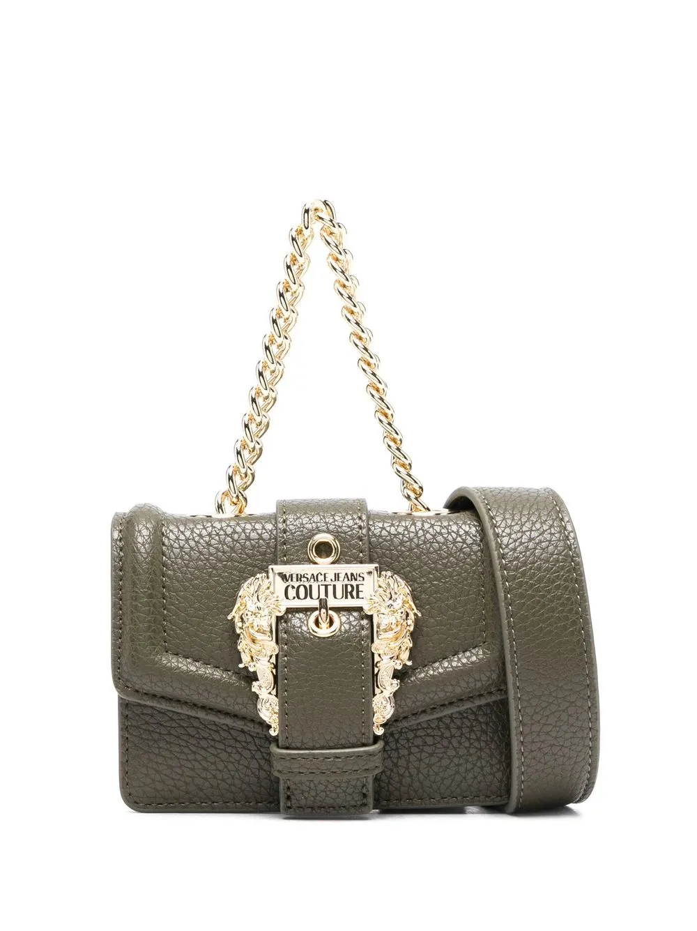 

Versace Jeans Couture bolsa de hombro con placa del logo - Verde