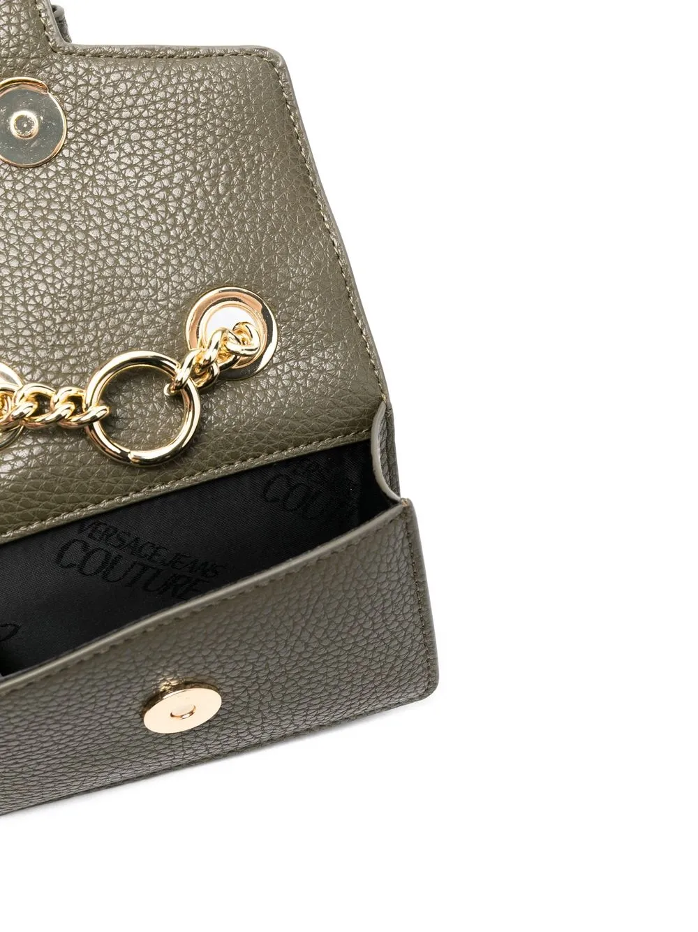versace jeans couture logo shoulder bag