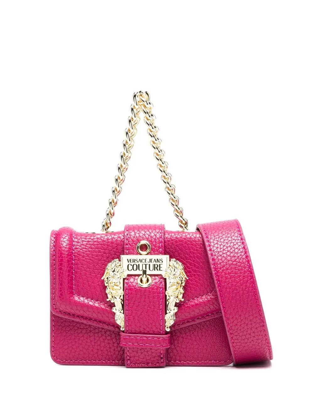 

Versace Jeans Couture bolso con placa del logo - Rosado