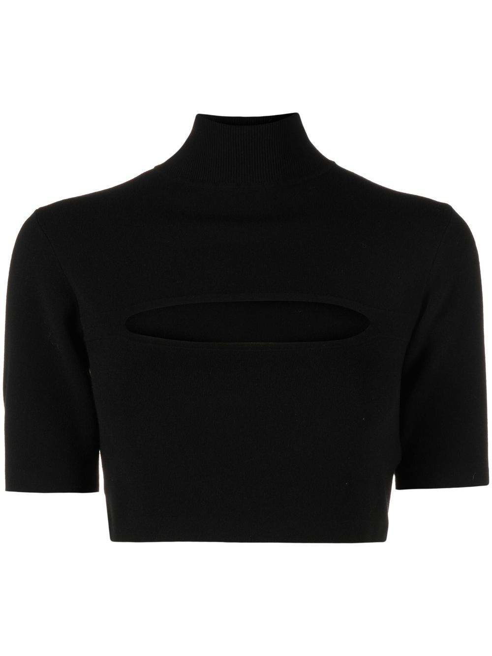 

P.A.R.O.S.H. cropped knitted top - Negro