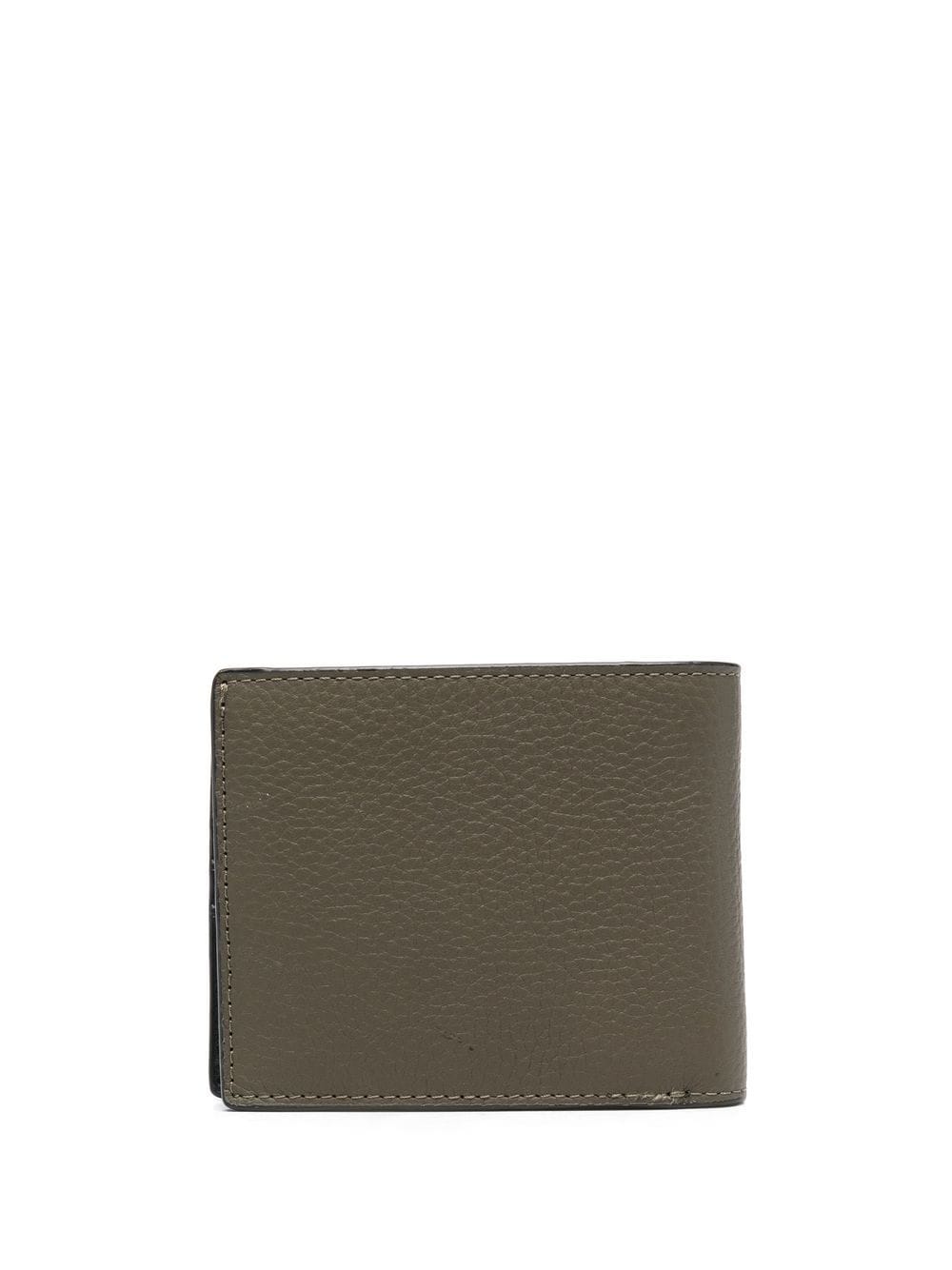 Shop Michael Michael Kors Logo-stripe Leather Wallet In Green