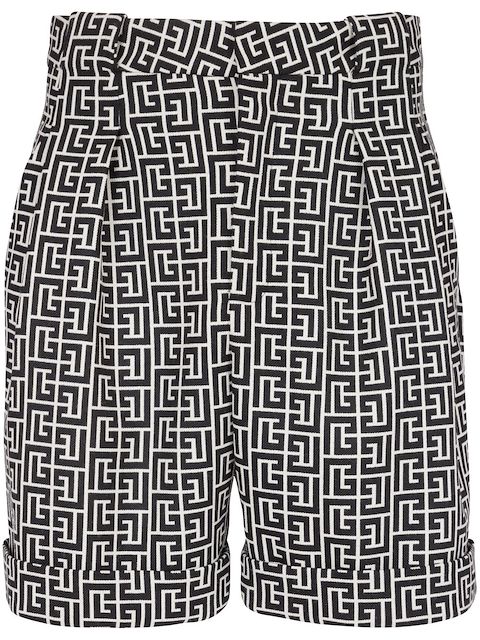 Balmain monogram tailored shorts 