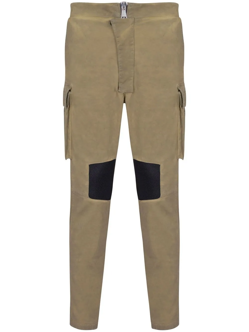 Shop Balmain Tapered-leg Trousers In Brown