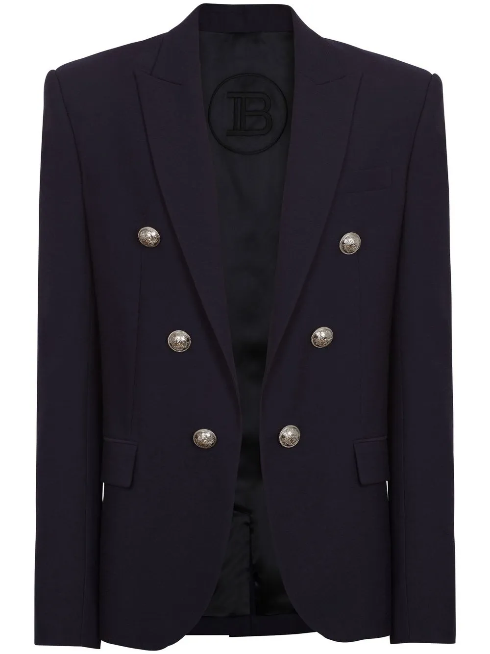 Balmain embossed-button Detail Blazer - Farfetch