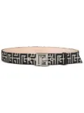 Balmain PB monogram jacquard belt - Black