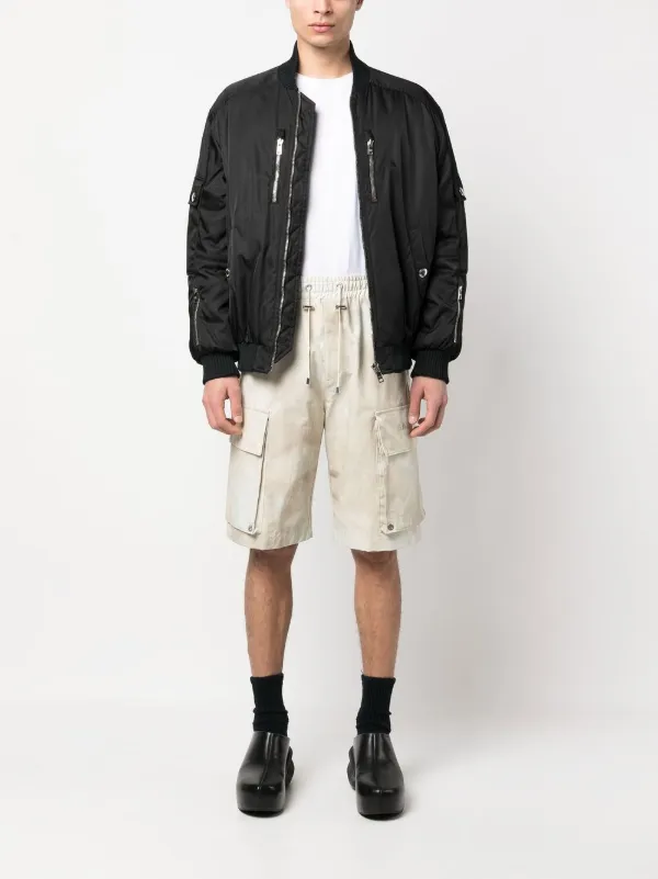 Balmain フェイデッド カーゴショーツ | ニュートラル | FARFETCH JP