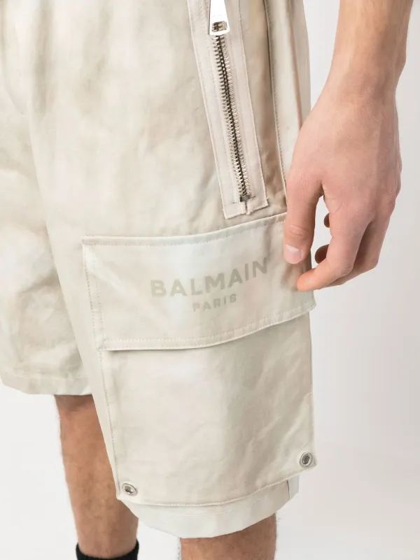 【美品！】BALMAIN カーゴショーツ 定価148,000円！ Balmain フェイデッド カーゴショーツ | ニュートラル | FARFETCH JP