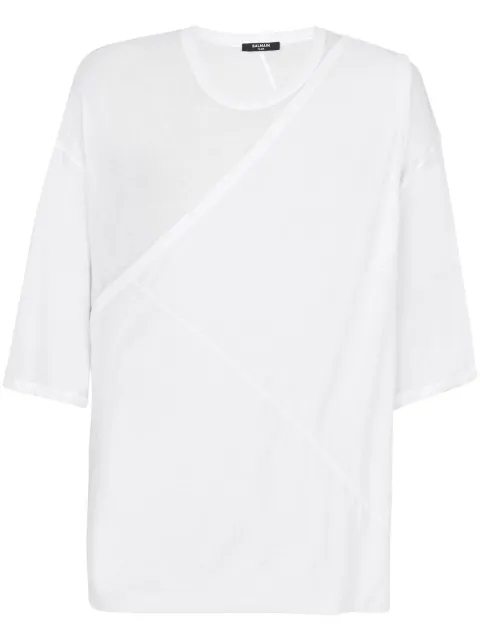 Balmain T-shirt med samlepanel