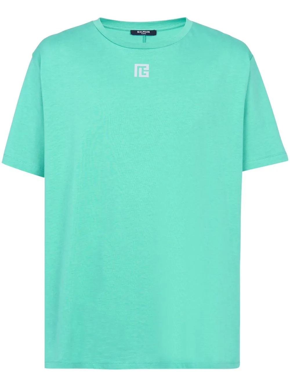 Balmain rear logo-print detail T-shirt - Green