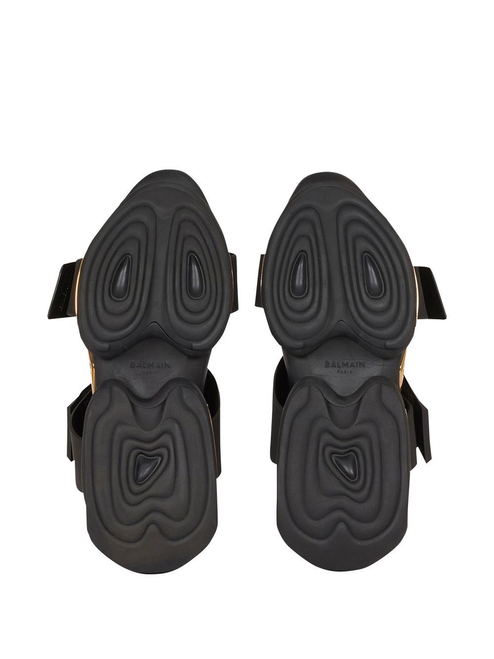 Shop Balmain B-bold High-top Sneakers In 黑色