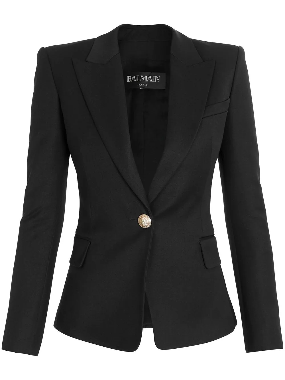

Balmain peak-lapel single-breasted blazer - Black