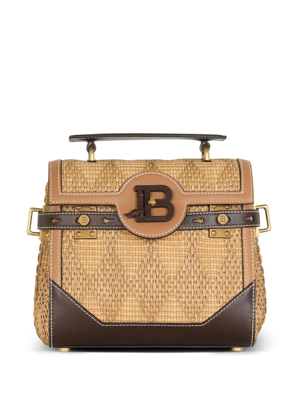 

Balmain woven-wicker B-Buzz shoulder bag - Neutrals