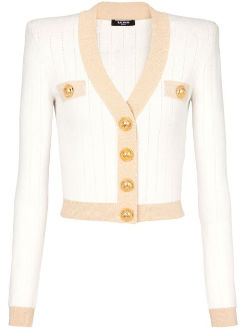 Balmain button-front knitted cardigan Women