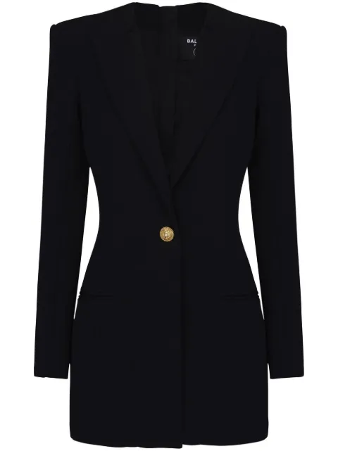 Balmain robe courte à simple boutonnage