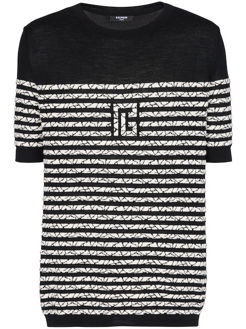 Balmain Maglione PB a maniche corte