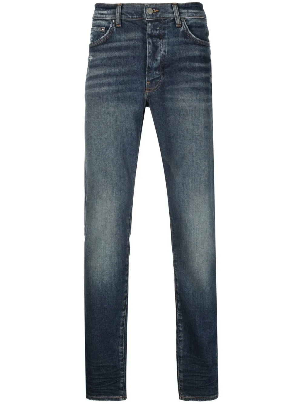 

AMIRI distressed-effect straight-leg jeans - Blue