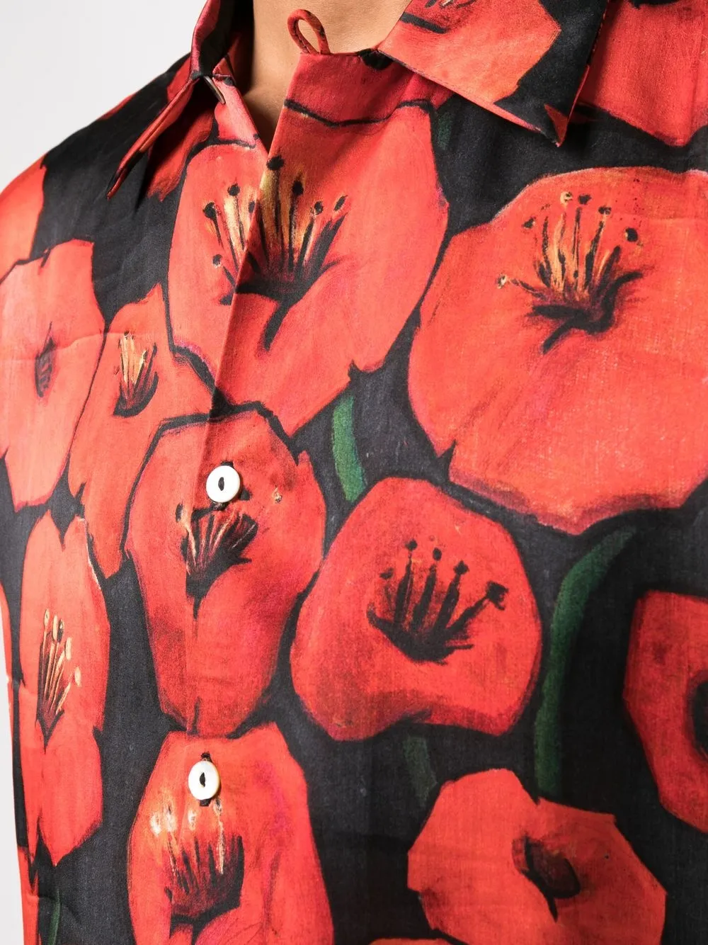 Endless Joy poppy-print Silk Shirt - Farfetch Endless Joy poppy-print Silk Shirt - Farfetch