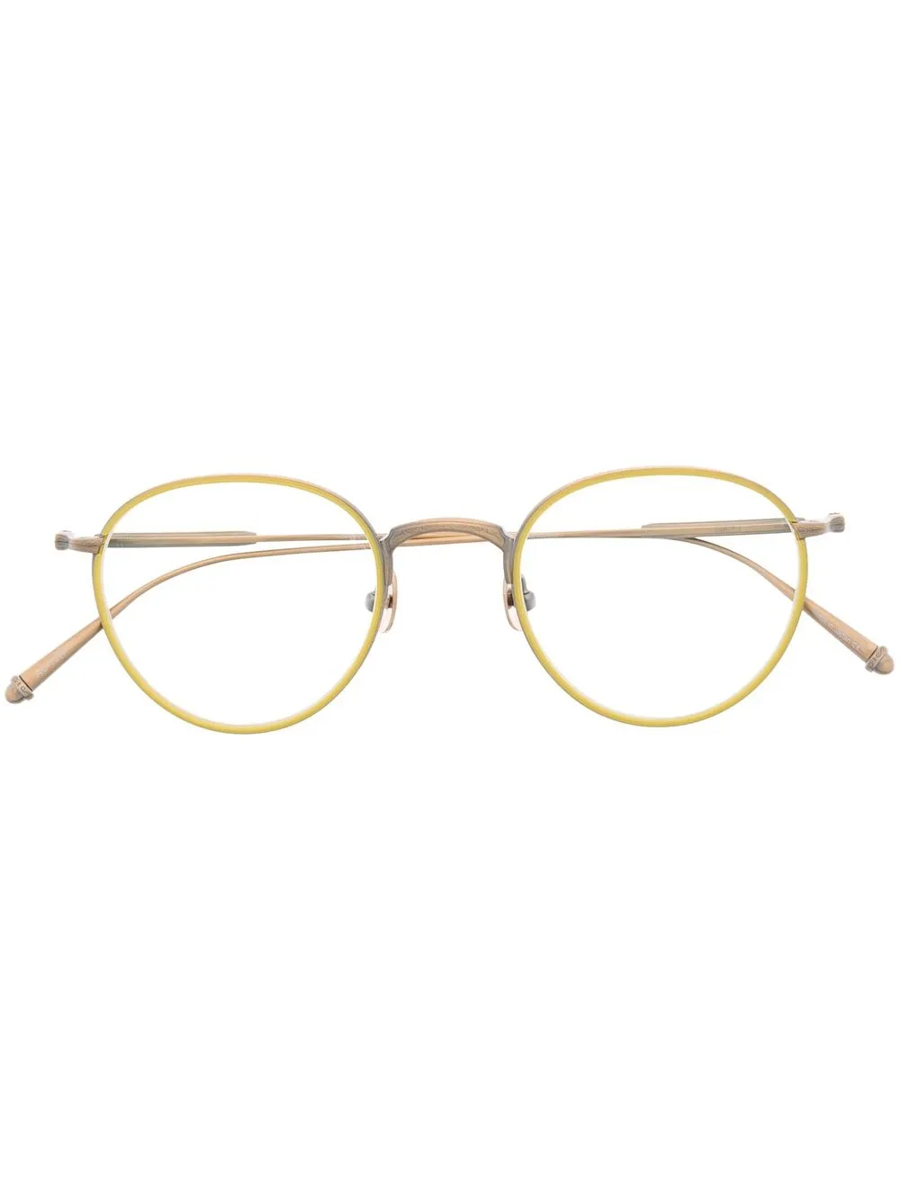 

Matsuda lentes con armazón redonda - Dorado