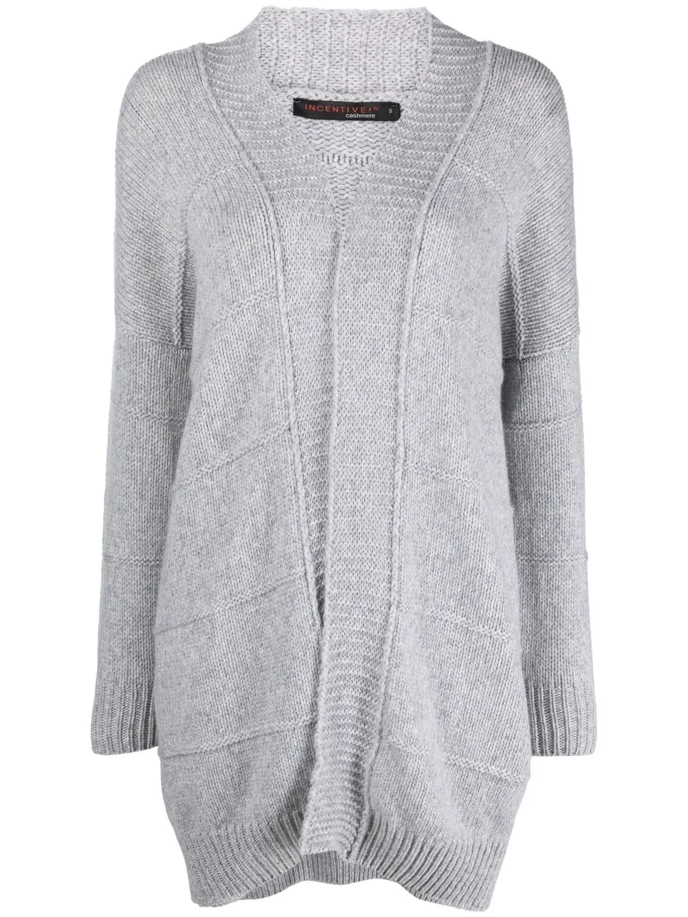 

Incentive! Cashmere ribbed-trim knit cardigan - Grey