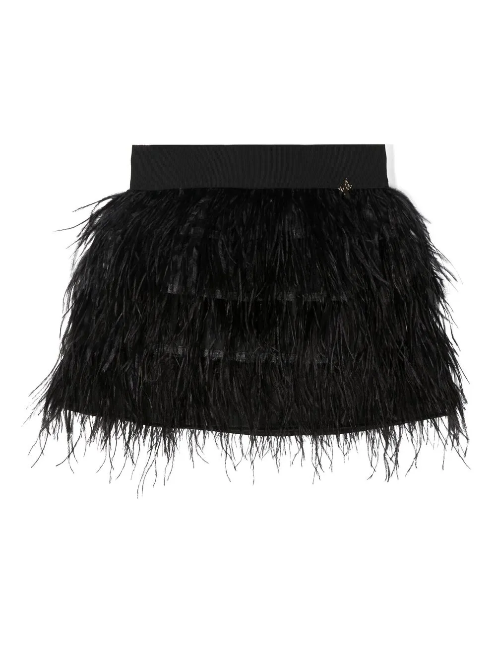 

Miss Blumarine ostrich feather skirt - Black