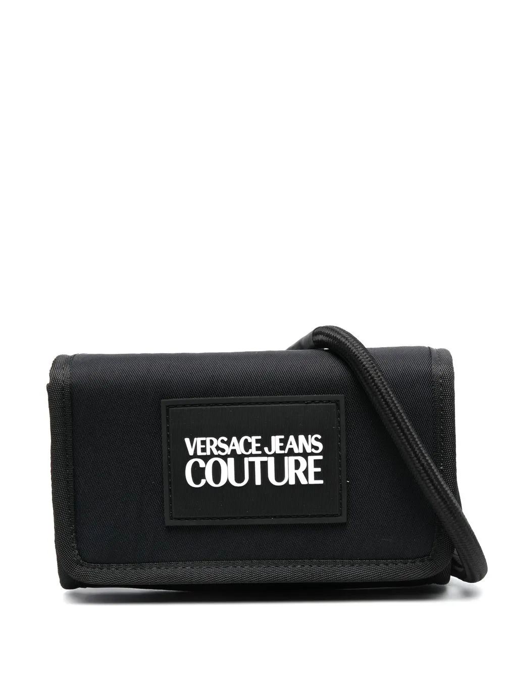 

Versace Jeans Couture logo-patch crossbody bag - Black