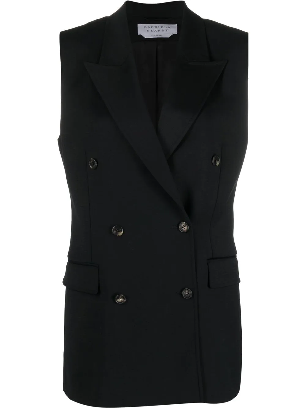 

Gabriela Hearst double-breasted wool waistcoat - Black