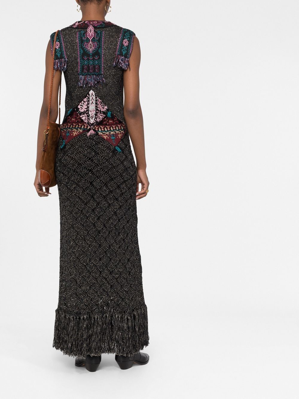 ETRO patterned intarsia-knit dress Women