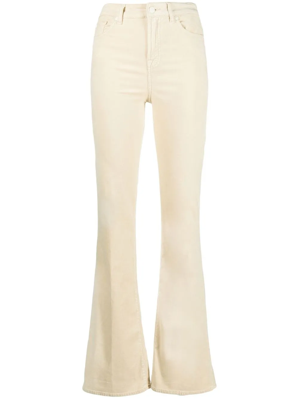 

7 For All Mankind high-waisted flared trousers - Neutrals