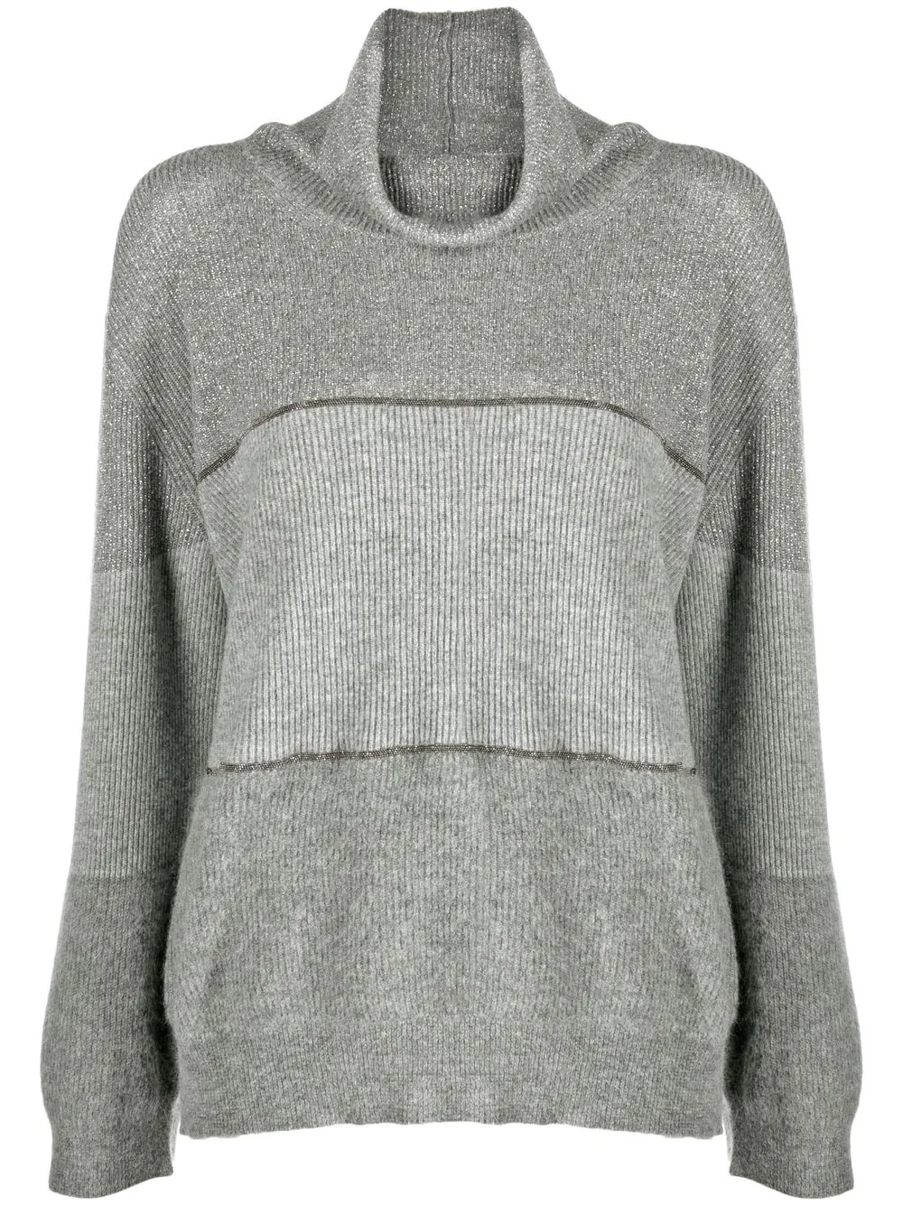 

Fabiana Filippi sudadera con cuello alzado - Gris