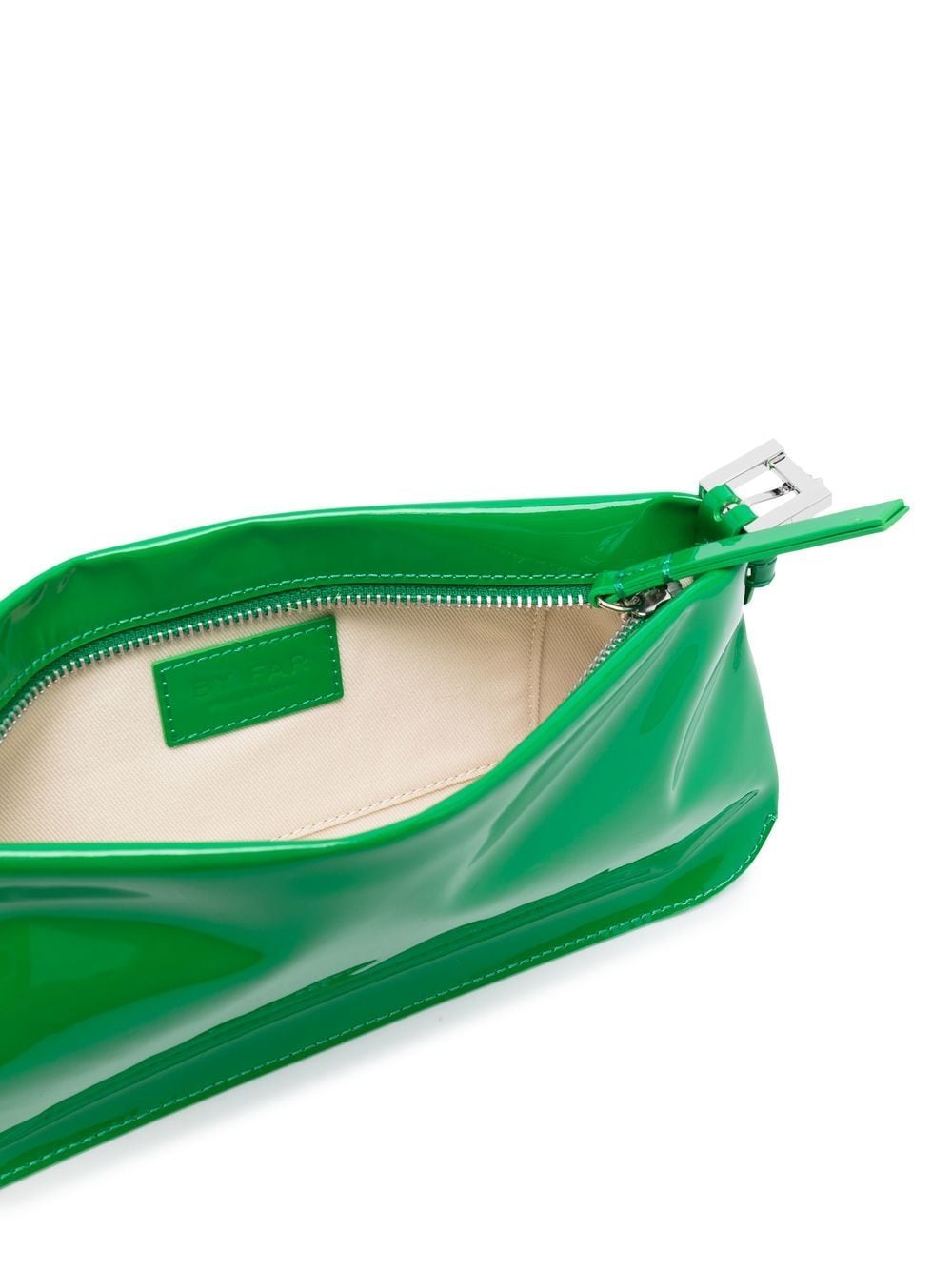Shop By Far Dulce Patent Leather Shoulder Bag In 绿色