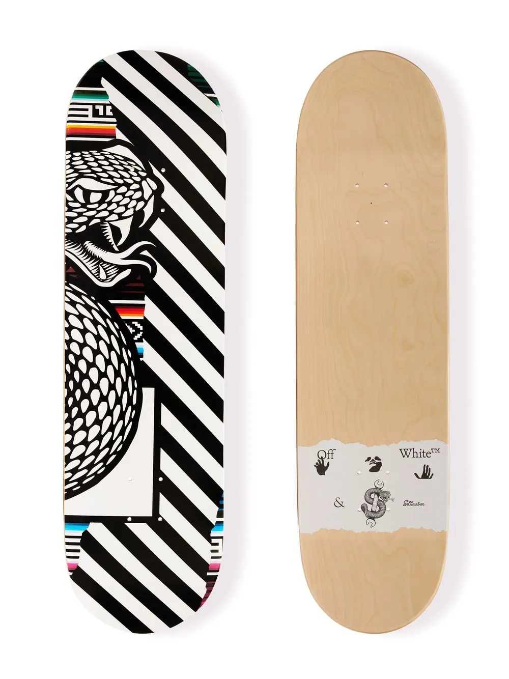 OFF-WHITE X SAL BARBIER PRINTED SKATEBOARD