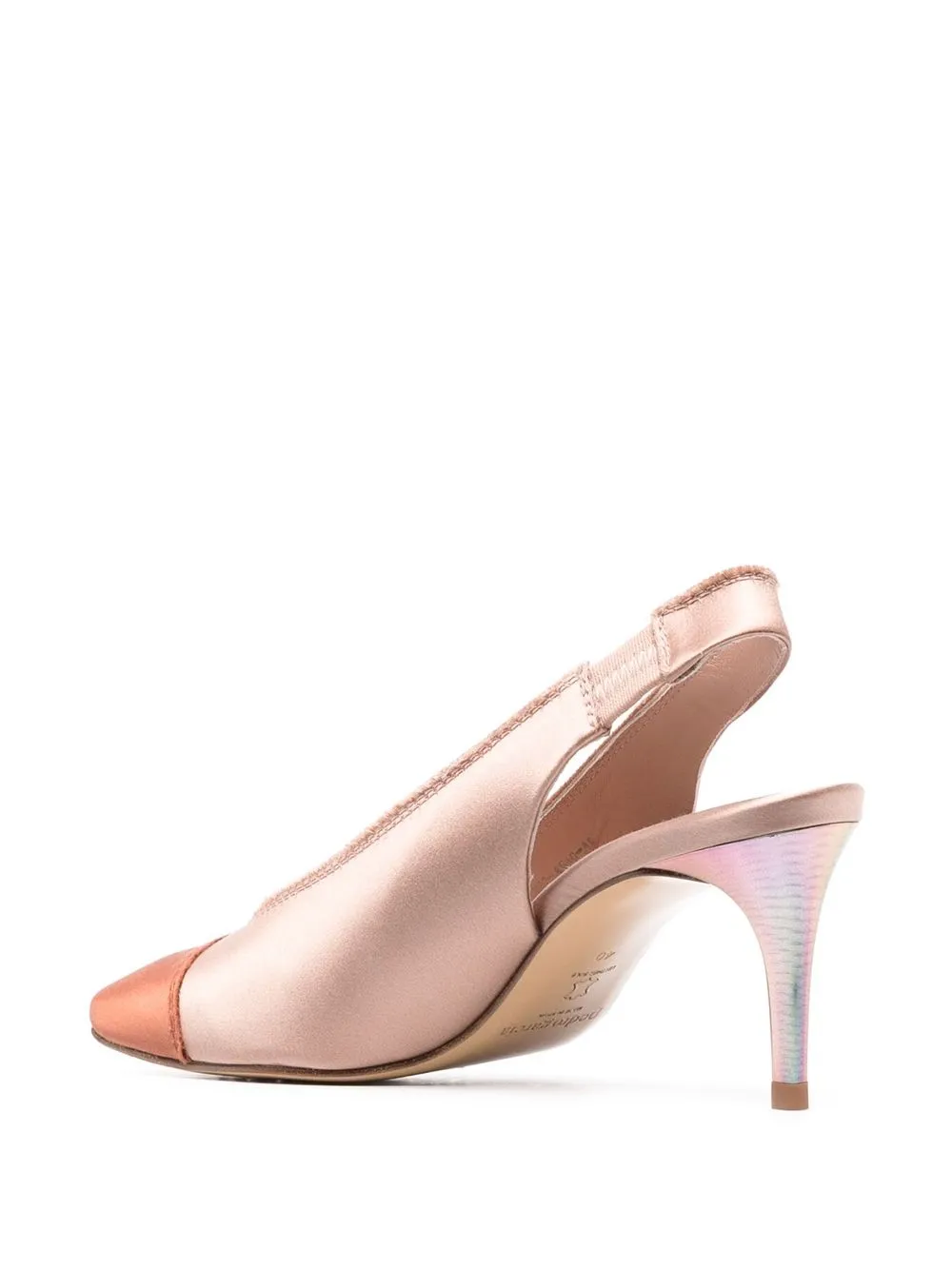 Pedro Garcia Metallic Slingback Pumps - Pink 