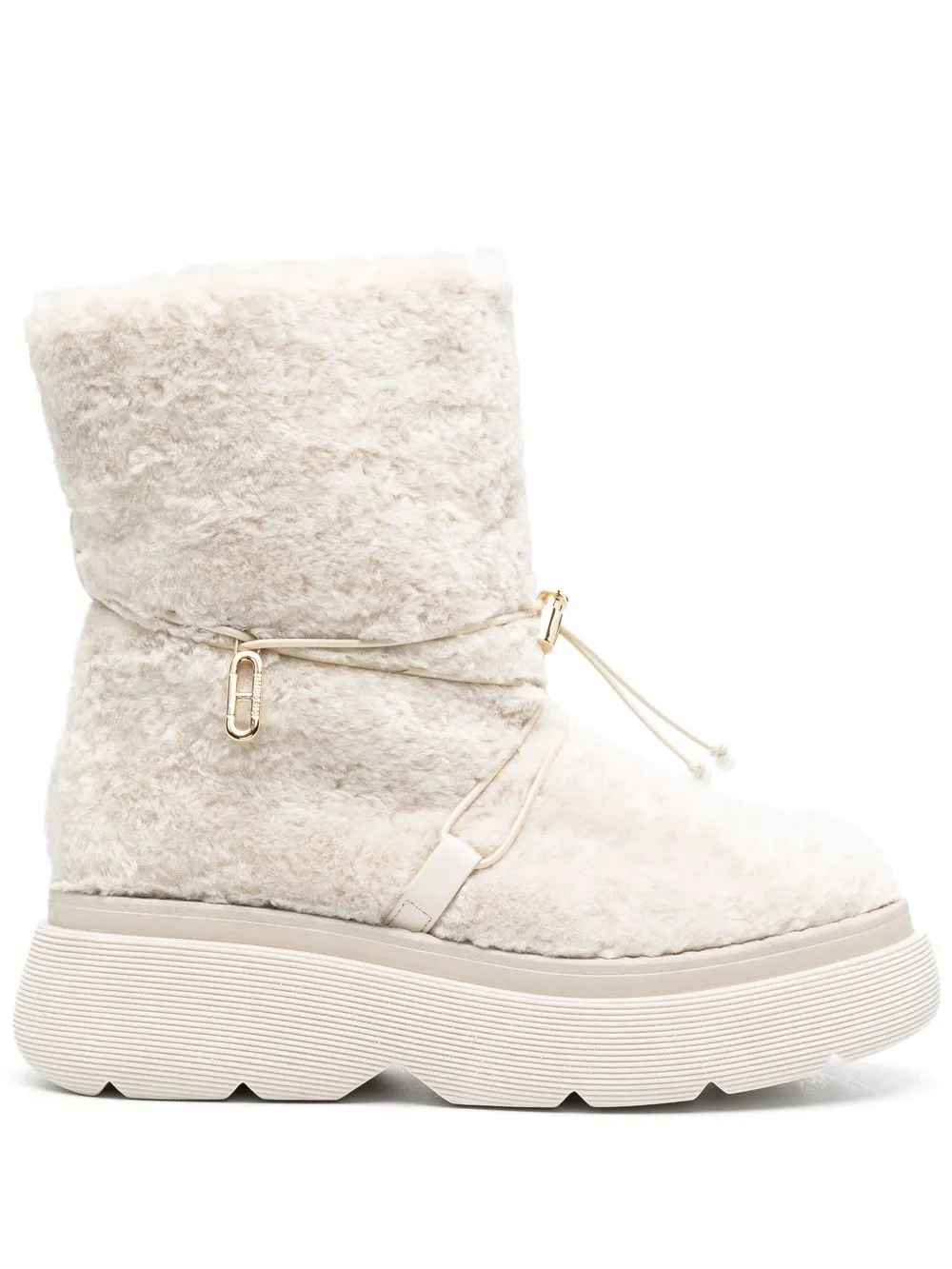 

Dee Ocleppo shearling platform boots - Neutrals