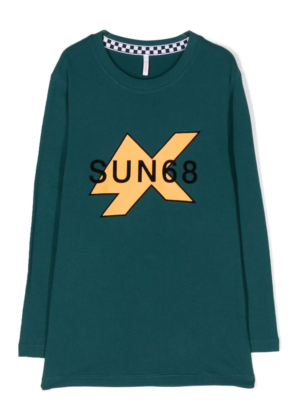 

Sun 68 logo-print long-sleeved T-shirt - Green