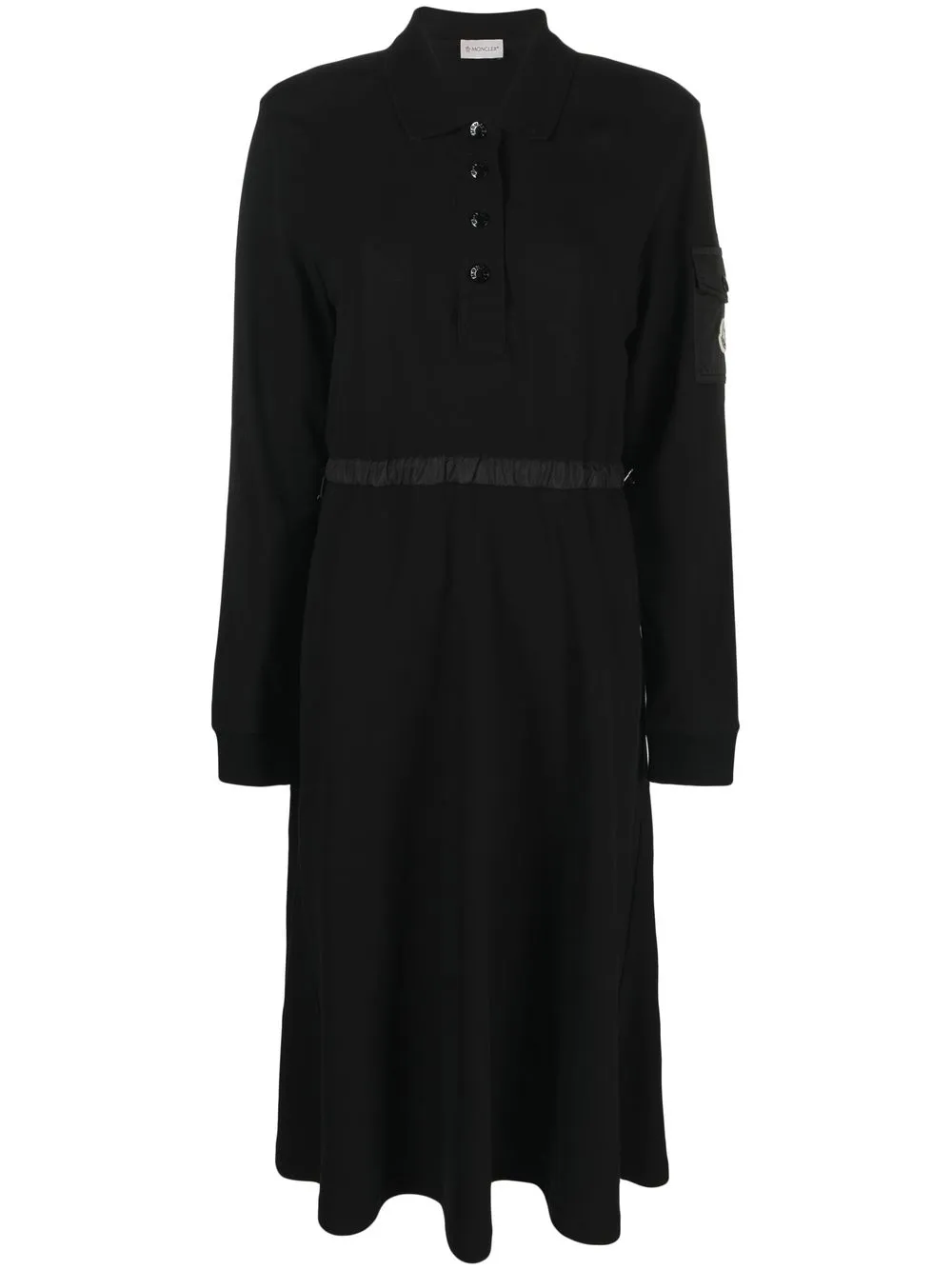 

Moncler long-sleeve midi dress - Black