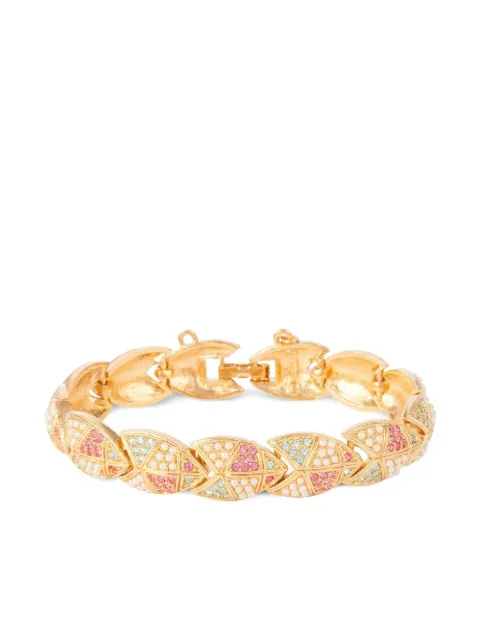 Susan Caplan Vintage 1990s D'Orlan crystal-embellished bracelet