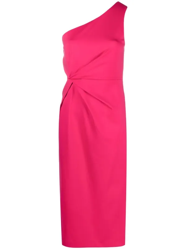 P.A.R.O.S.H. one-shoulder gathered-detail Dress - Farfetch