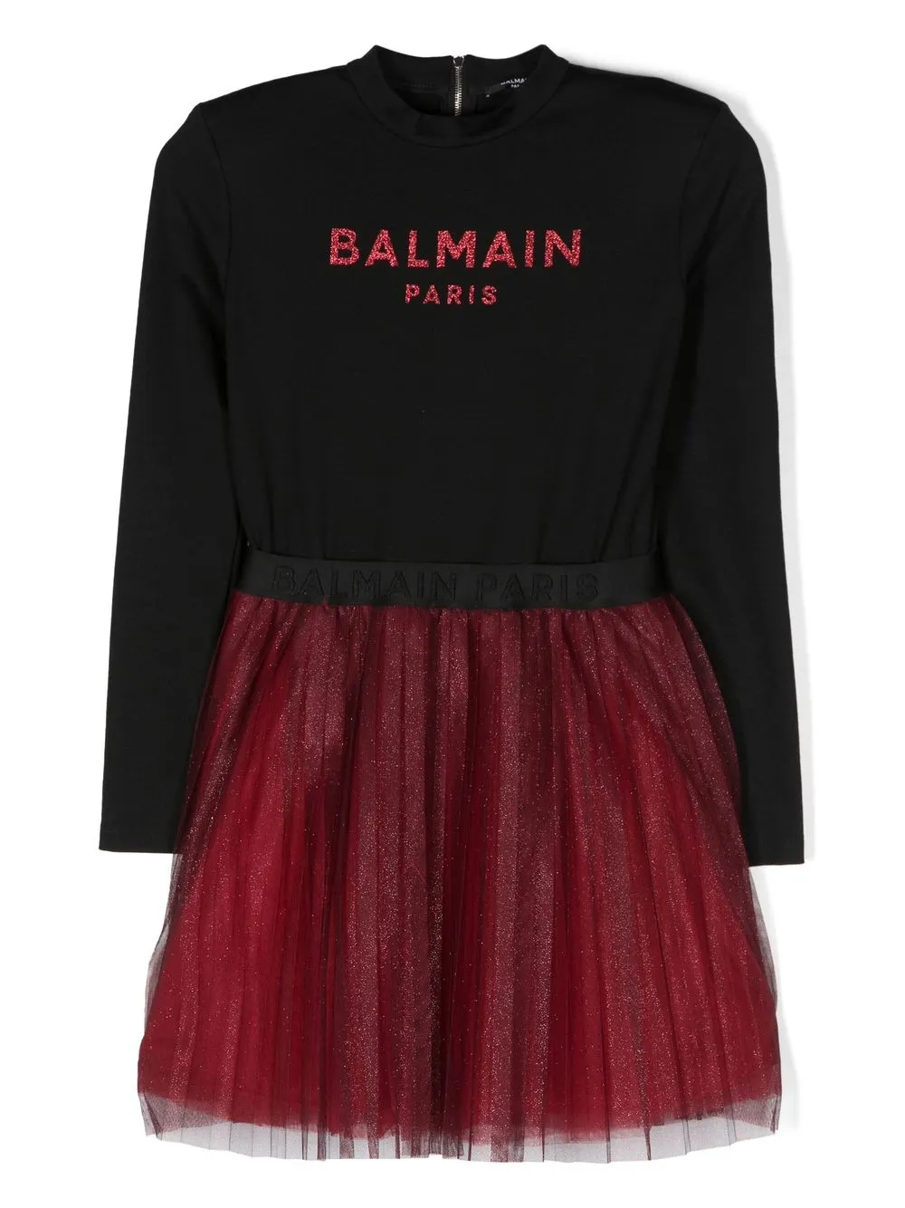 

Balmain Kids logo-print T-shirt dress - Black