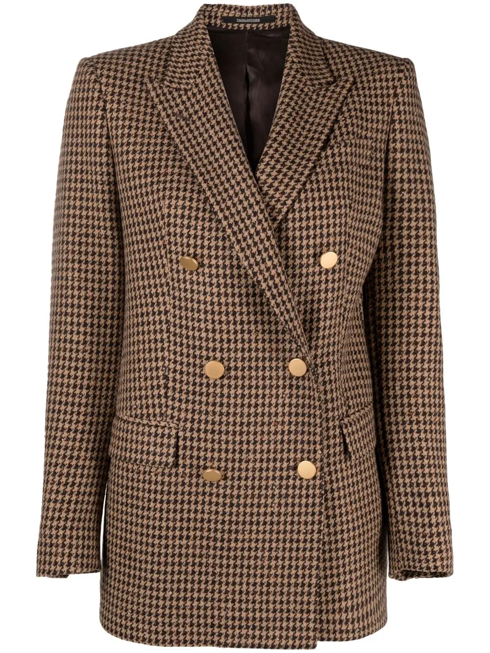 

Tagliatore blazer con motivo pied de poule - Marrón