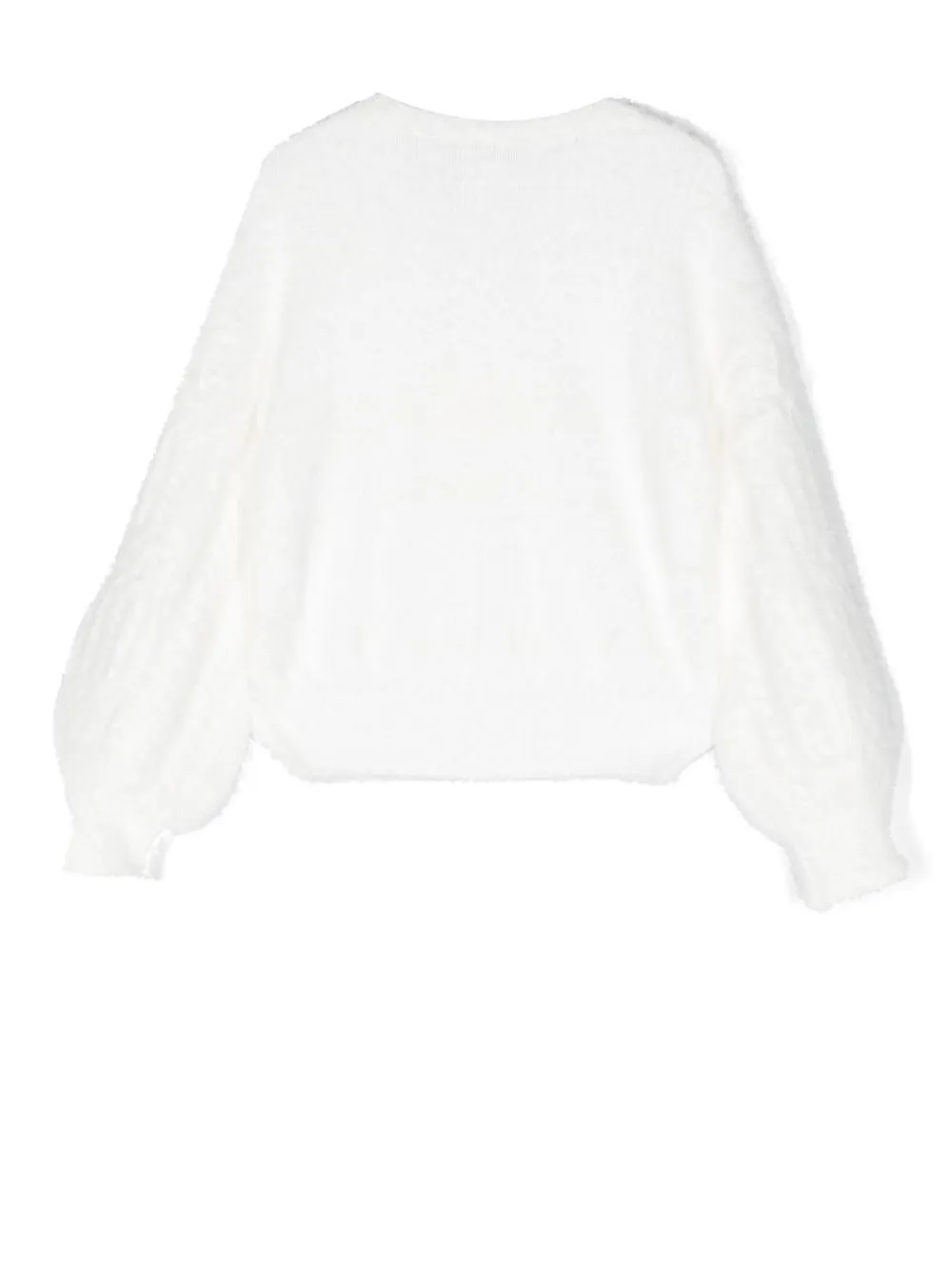 TWINSET Kids Trui met logoplakkaat - Wit