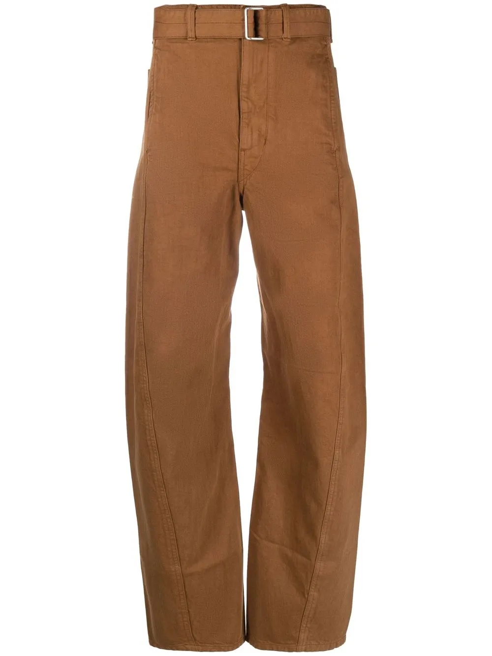 

Lemaire belted straight-leg jeans - Brown