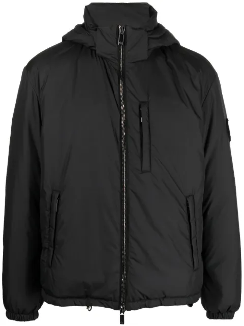 logo patch padded down jacket